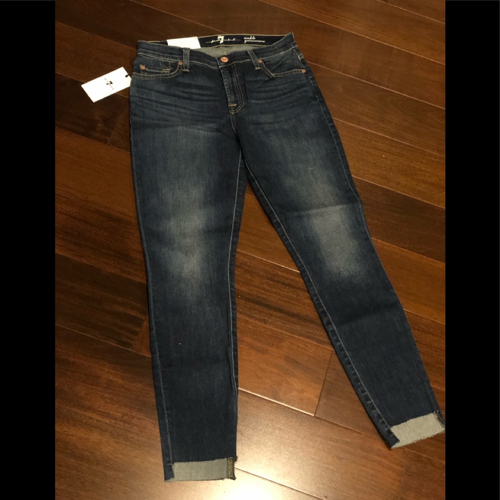7 for all mankind NWT ankle gwenevere sz 28 jeans